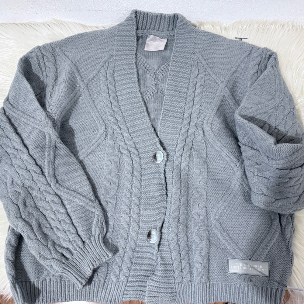 The Tortured Poets Department Gray Cardigan